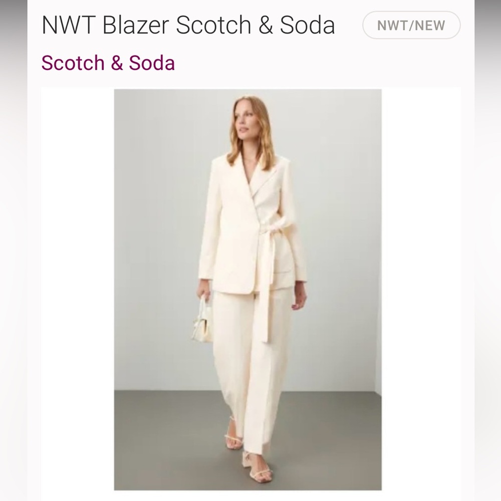 Scotch & Soda Ivory Blazer and Pants